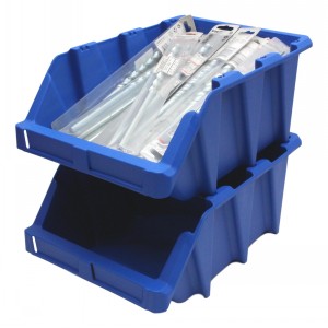Stack & Nest Plastic Parts Bins Size F 10 Pack